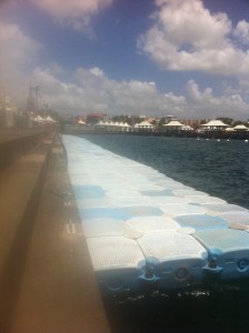 pontons flottants